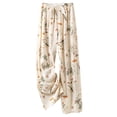 thumbnail image 2 of Haivin Women's Wide Leg Pants, Lightweight Printed Casual Summer Cotton Blend for Daily Wear and Travel, 2 of 5