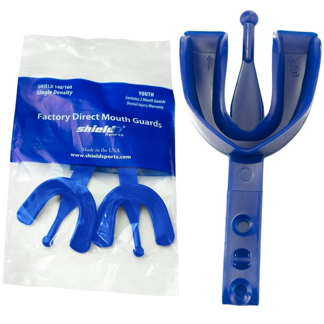 Shield Sports – Protège-Bouche Adulte Densité Unique avec Sangle – Lot de 2 – Fabriqué aux États-Unis