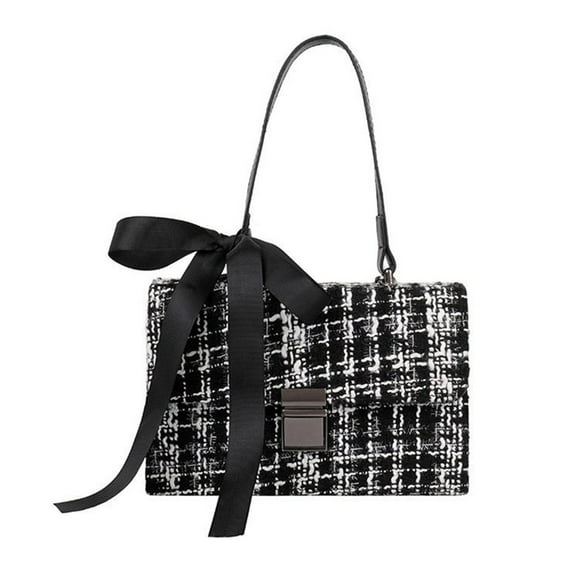 LABSERRON 1pc Woolen Cloth Single Shoulder Bag For Stylish Crossbody Pouch Handbag For Shopping Travel And Everyday Use