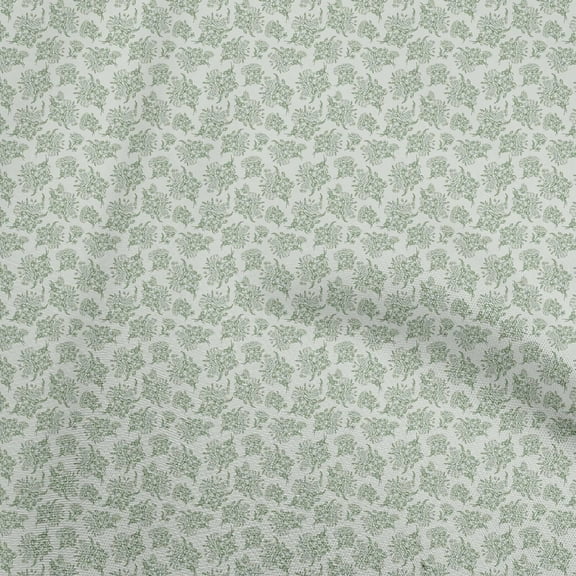 oneOone Polyester Spandex Dusty Teal Green Fabric Toile Diy Clothing Quilting Fabric Print Fabric By Yard 56 Inch Wide