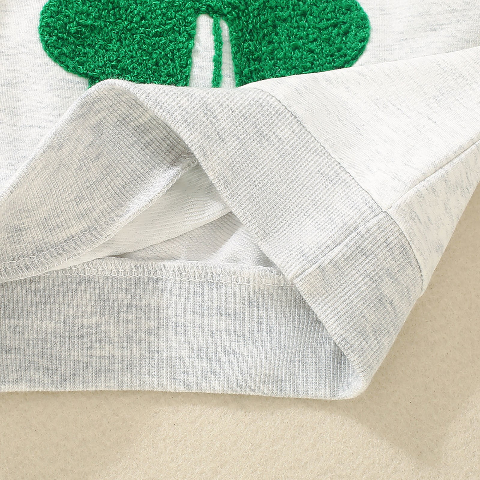 Tennyeal Toddler Girl Sets Toddler Baby Boy Girl St. Patrick's Day Outfit Four Leaf Embroidery Long Sleeve Sweatshirt Top Pants Set for 2-3 Years,Green