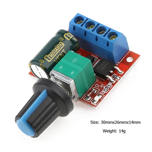 5A Motor PWM Controlador de velocidad Fusible Recuperación automática 90W Controlador de velocidad del motor Sywqhk Para estrenar