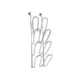 thumbnail image 1 of Spectrum Diversified Bloom Over-The-Cabinet Lid Organizer, Plate Rack, Chrome, 1 of 2