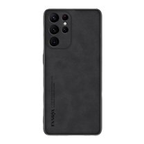 Decase for Samsung Galaxy S23 FE,Samsung S23 FE Slim Case Premium PU Leather Hybrid Scratch-resistant Phone Cover with Camera Lens Protector,Business Lightweight Case for Galaxy S23 FE,Black