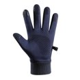 thumbnail image 4 of Guantes térmicos para bicicleta, guantes de dedos completos con pantalla táctil para hombre y mujer (azul), 4 of 9