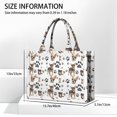 thumbnail image 3 of Large Capacity Tote Bag,Chihuahua and Footprints Handbag Fashion Luxury Tote Bag,15.7"x13"x 5.1" Inches,Laptop Compatible, 3 of 6