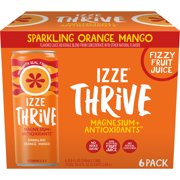 IZZE Thrive Orange Mango with Magnesium 6-pack, 8.4 fl oz cans