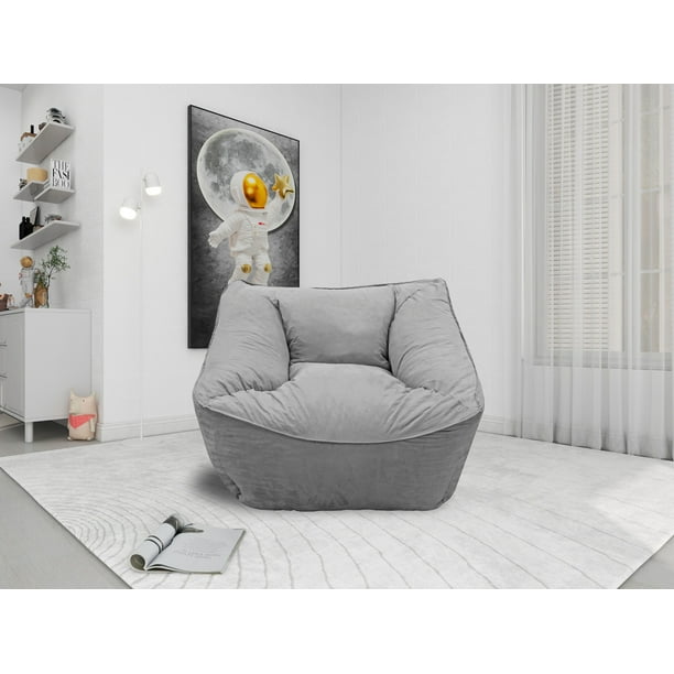 Sillon Puff El Bazar Store Plata, Sillon Ocasional