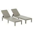 thumbnail image 4 of Bifanuo Outdoor Chaise Lounge Chair Set of 2 for Outside Pool Patio, Adjustable Waterproof Easy Assembly Chaise Lounge (Grey), 4 of 7