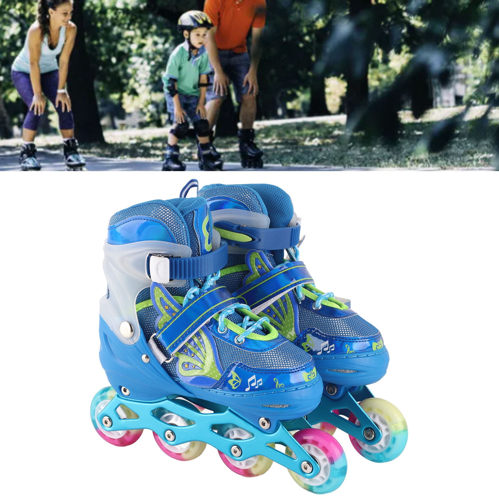 Outdoor Roller Blades, Inline Roller Skates High Stability For Indoor