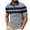 Gray, variant on Jamicy Short Sleeve Tops for Men Summer Outfits Men's Polo Shirt Short Sleeve Print Poloshirt with Buttons Summer Polo Ribbed T-Shirt Golf Shirts