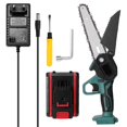 thumbnail image 1 of 21v Portable Mini Electric Pruning Saw Rechargeable Small Wood Spliting Chainsaw One Handed Woodwork, 1 of 5
