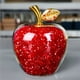 thumbnail image 5 of Adornos navideños, adornos navideños, regalos navideños, manzanas de cristal, regalos de Nochebuena para ella, manzanas ornamentales románticas, manzanas de cristal, 5 of 6