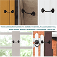 "BiJun 4"" Privacy Hook & Eyelet Lock for Wood Gate, Barn Door Latches