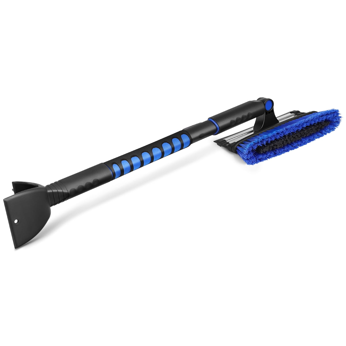 IronBuddy Telescopic Snow Brush Ice Scraper Extendable Snow Remover Shovel for Car 1 Pcs from 17 to 24 Retractable Car Windshield Snow Brush and Scraper