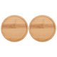 thumbnail image 4 of 2pcs Round Wooden Serving Trays, Rustic Wood Platter for Food, Snacks, Fruits, Kitchen & Home Decor Use, 4 of 4