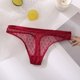 thumbnail image 5 of Ropa Interior Bikini Elástica Gibobby para Mujer Bragas Retazos Encaje Sexy Rojo M, 5 of 5