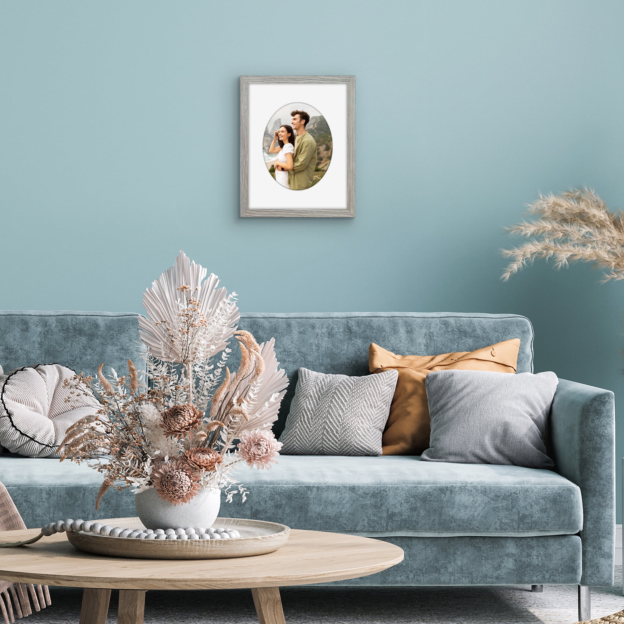Americanflat 11x14 Picture Frame with Shatter-Resistant Glass shaped elevate cherished photos unique - Driftwood