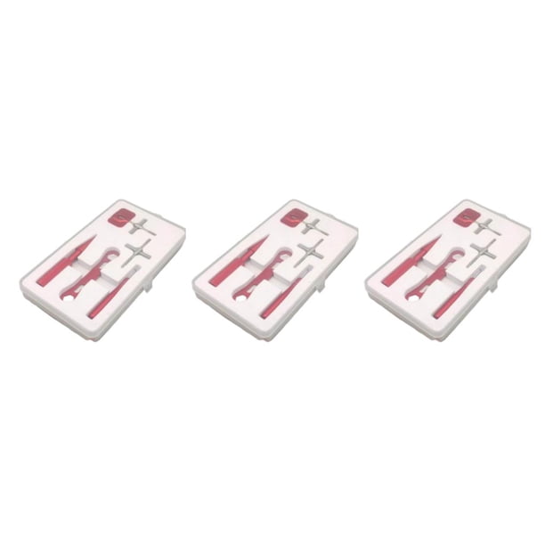 Kit de herramientas de reparación de carretes de pesca Greeniant metálico duradero Rojo