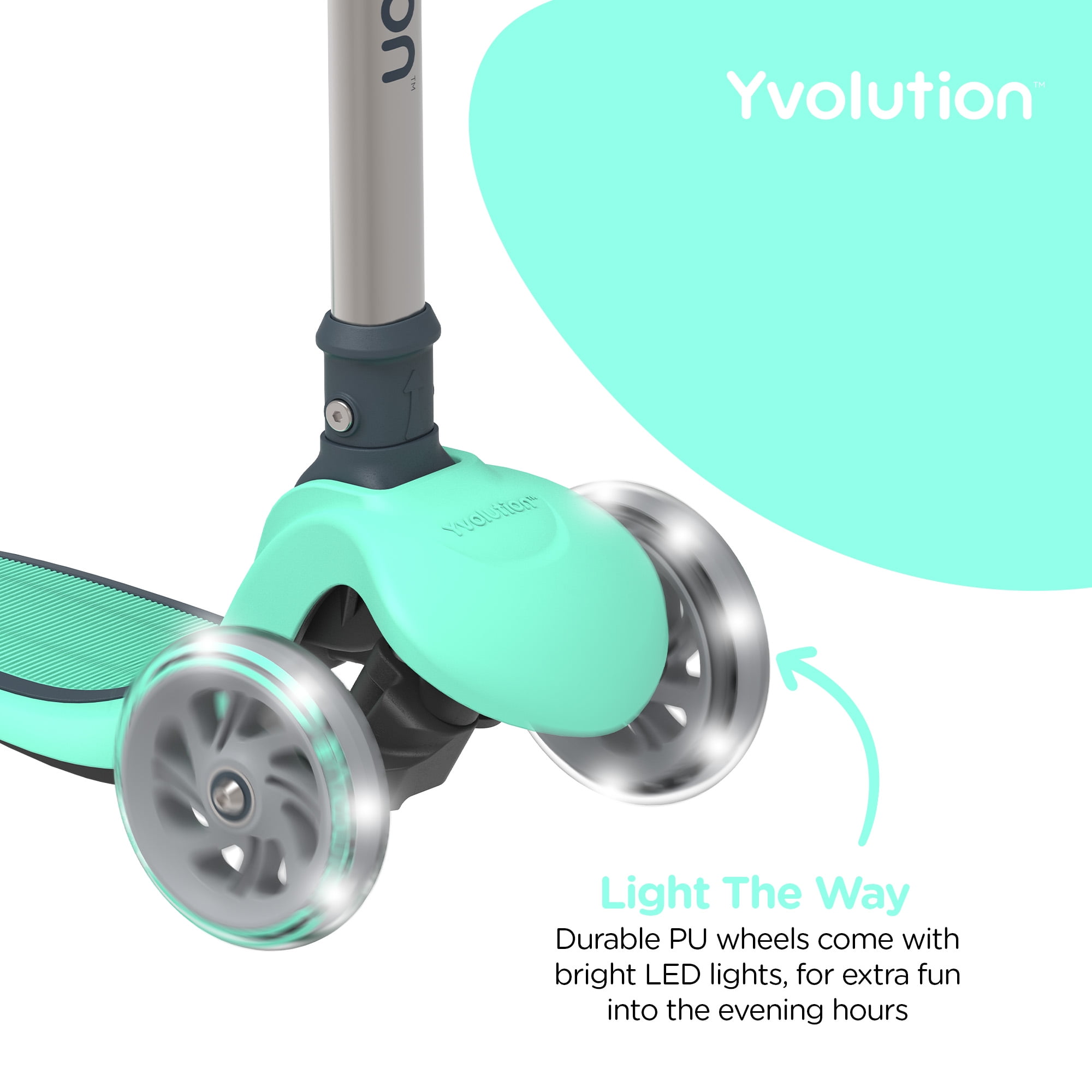 Yvolution Y Glider Air Kids Scooter - Green, Unisex