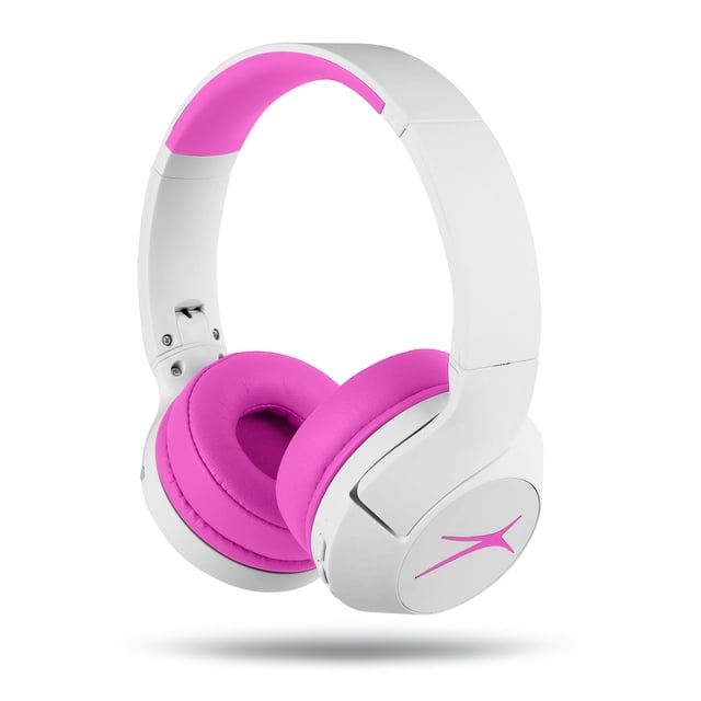 Altec Lansing - Auriculares inalámbricos con cancelación de ruido para niños, batería de 15 horas, límite de volumen de 85 dB, diseño plegable, sonido potente, cancelación activa de ruido, perfectos p