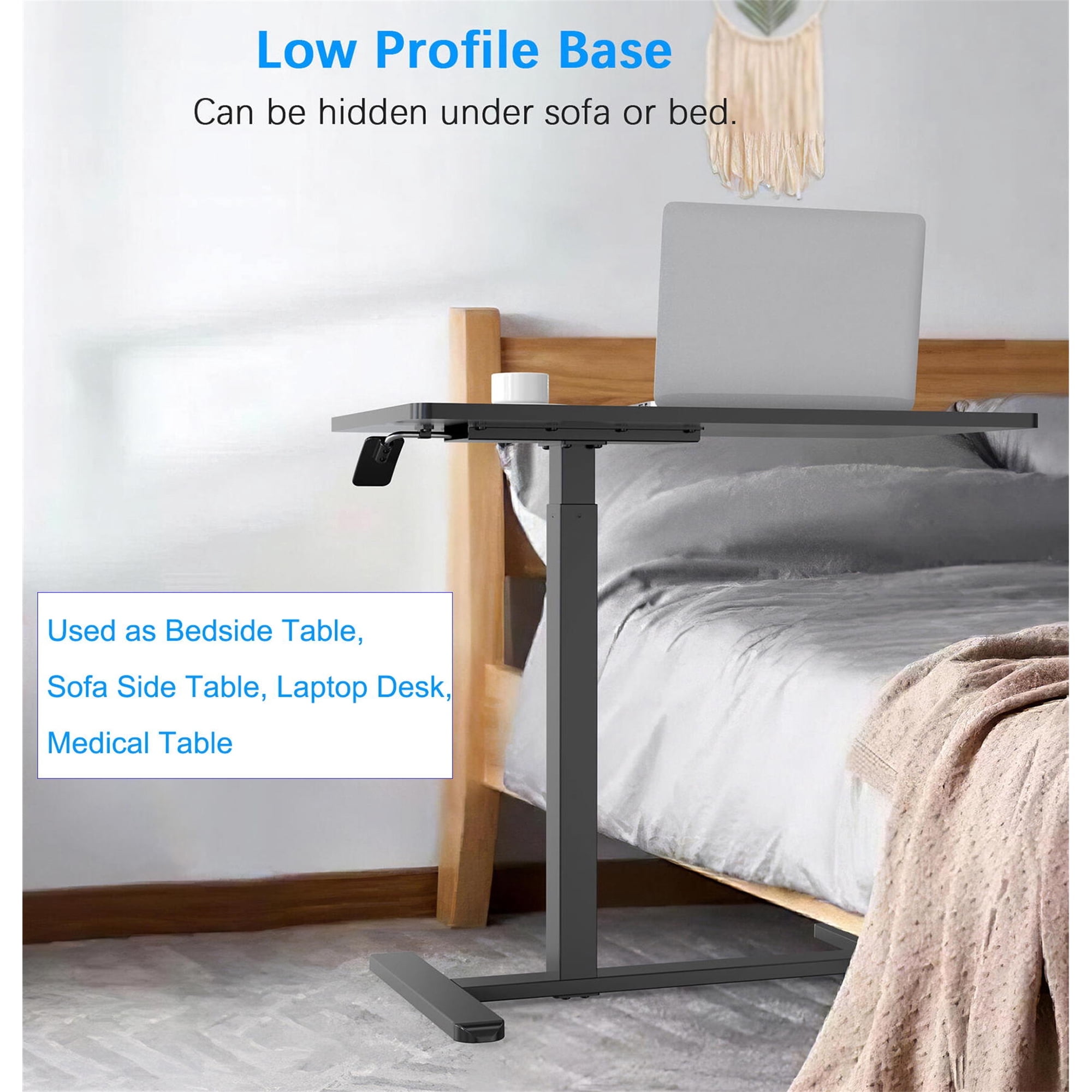 Bureau Portable Réglable 360° - Table Roulante Pour Ordinateur, Bureau