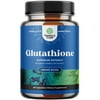 Natures Craft Glutathione Supplement for Skin Whitening Natural Reduced Form Glutathione Pills with Milk Thistle Extract Silymarin Anti Aging Benefits 60 Capsules