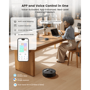 Lefant M330 Pro LiDAR Navigation Robot Vacuum and Mop, 450ml Visible Dustbin, 190° PSD Obstacle Avoidance, Multi-Level Mapping, Robot Vacuum Cleaner for Hardwood Carpets Pet Hair