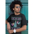 thumbnail image 3 of Old Glory Mens Mermaid Tree Ugly Christmas Sweater Short Sleeve T Shirt, 3 of 6