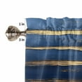 thumbnail image 5 of Luxury Navy Blue Kitchen Valances for Windows 42x12 Inch Kitchen Curtains Valances Rod Pocket Golden Contemporary Abstract Bathroom Window Valances for Window Treatment Decor, 5 of 6