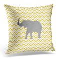 thumbnail image 1 of Funda de Almohada ABPHQTO Elefante Amarillo Zigzag 50x50 cm, 1 of 1