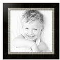 thumbnail image 2 of ArtToFrames 24" x 24" Espresso with Silver Lip Picture Frame, 24x24 inch Silver Wood Poster Frame (WOM-4951),  Pack, 2 of 7