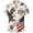 250 US Shirt, Color No. 4, variant on Men's Flamingo Tropical Palm Leaf Print Short Sleeve Button Down Hawaiian Shirt, Casual Summer Beach Aloha Vacation Shirts Suitable for summer beach outings