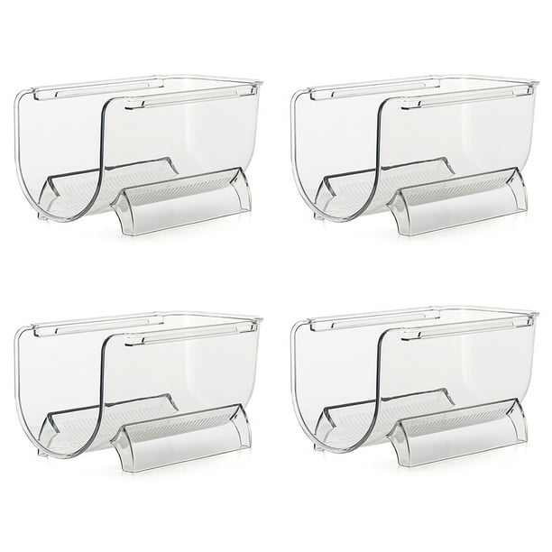 Organizador de Refrigerador, Soporte para de Vino, Organizador Apilable de Bebidas y , Caja de Almacenamiento de Champán, Estante para Vinos