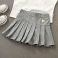 thumbnail image 2 of XQYLOS Clearence Athletic Skorts for Girls - Flared Sport Skirt with Built-in Shorts, Stretchy Pleated Design for Tennis, Running, Playground Activities (5-6 Years,Grey), 2 of 9
