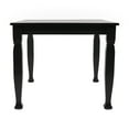 thumbnail image 6 of Merrick Lane 47" Wooden Dining Table with Sculpted Legs and Seating for 4 in Black, 6 of 9