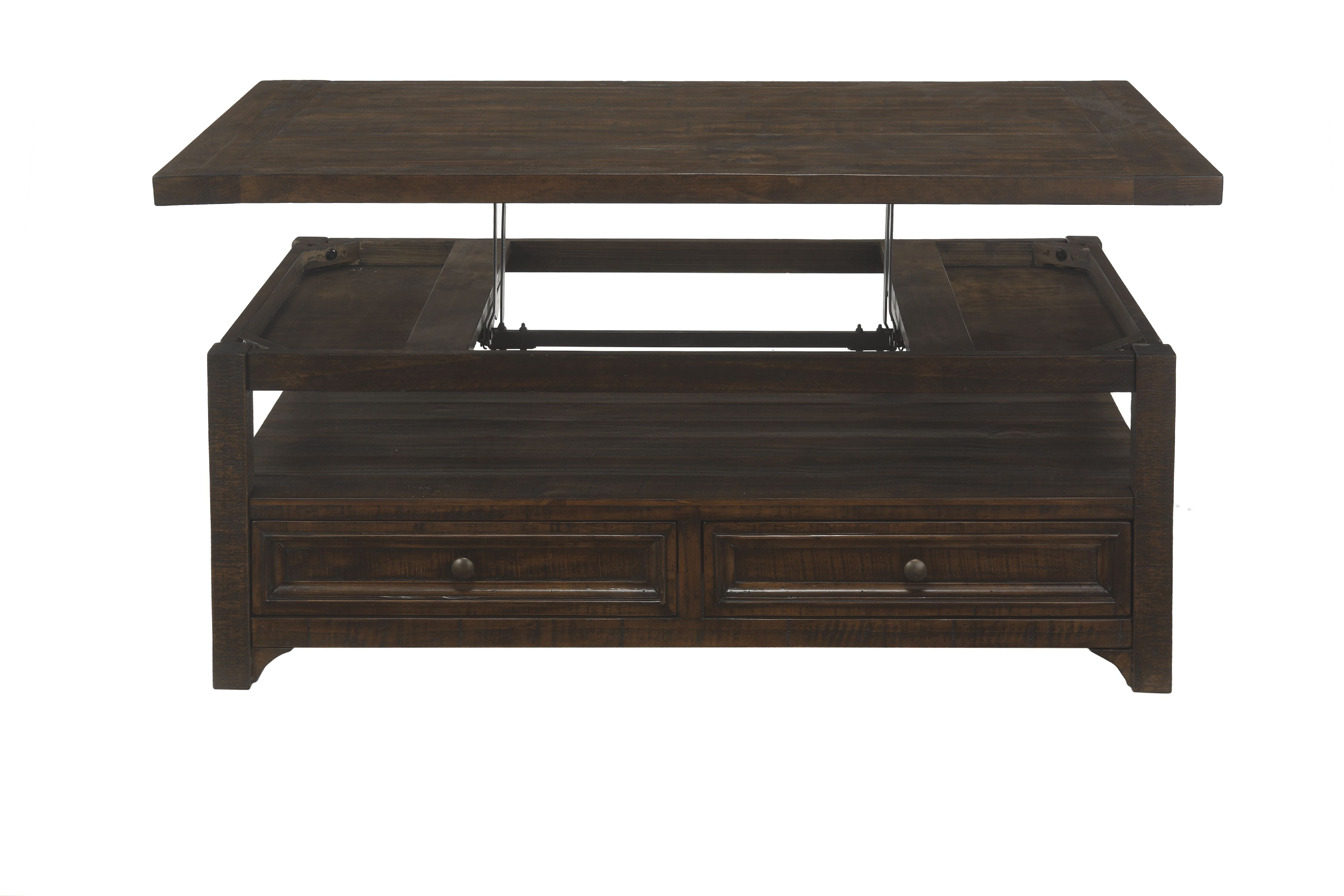 Martin Svensson Home Lisbon Lift-Top Coffee Table, Dark Mocha