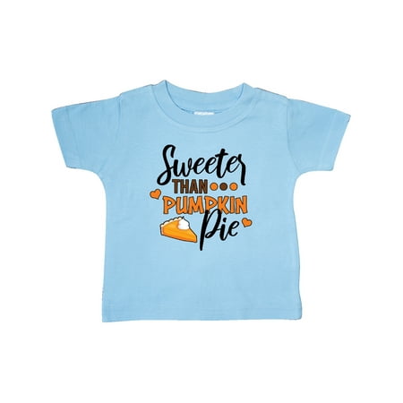 

Inktastic Thanksgiving Sweeter Than Pumpkin Pie Gift Baby Boy or Baby Girl T-Shirt