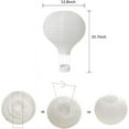 thumbnail image 2 of Nvzi 10Pack 10 Inch Hanging Hot Air Ballon White Paper Lanterns Set Reusable Party Ball Lamps for DIY Craft Wedding Birthday Engagement Baby Shower Party Home Classroom Décor Decorations(White), 2 of 5