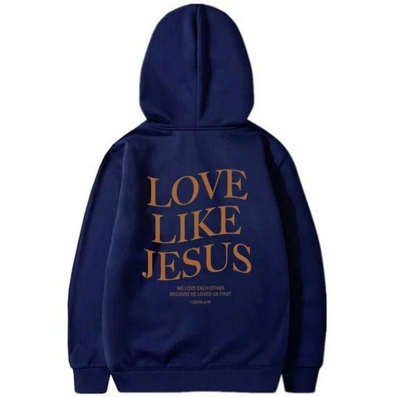 Love Like Jesus Inspirational Christian Hoodie Faith Based Religious Hoodies