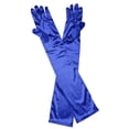 thumbnail image 1 of Guantes de Noche de Seda Sunnimix Largo 22 'Para Mujer Azul, 1 of 8