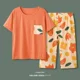 thumbnail image 3 of Conjuntos de pijama de verano para mujer, ropa de dormir con estampado de dibujos animados, manga corta y pantalones, traje de 2 piezas, ropa de estar por casa informal, ropa de casa para mujer, 3 of 5