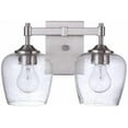 thumbnail image 6 of Craftmade 12422SB3 Stellen Clear Seeded Glass Bathroom Vanity Lighting, 3-Light 180 Total Watts, 9"H x 22"W, Satin Brass, 6 of 6