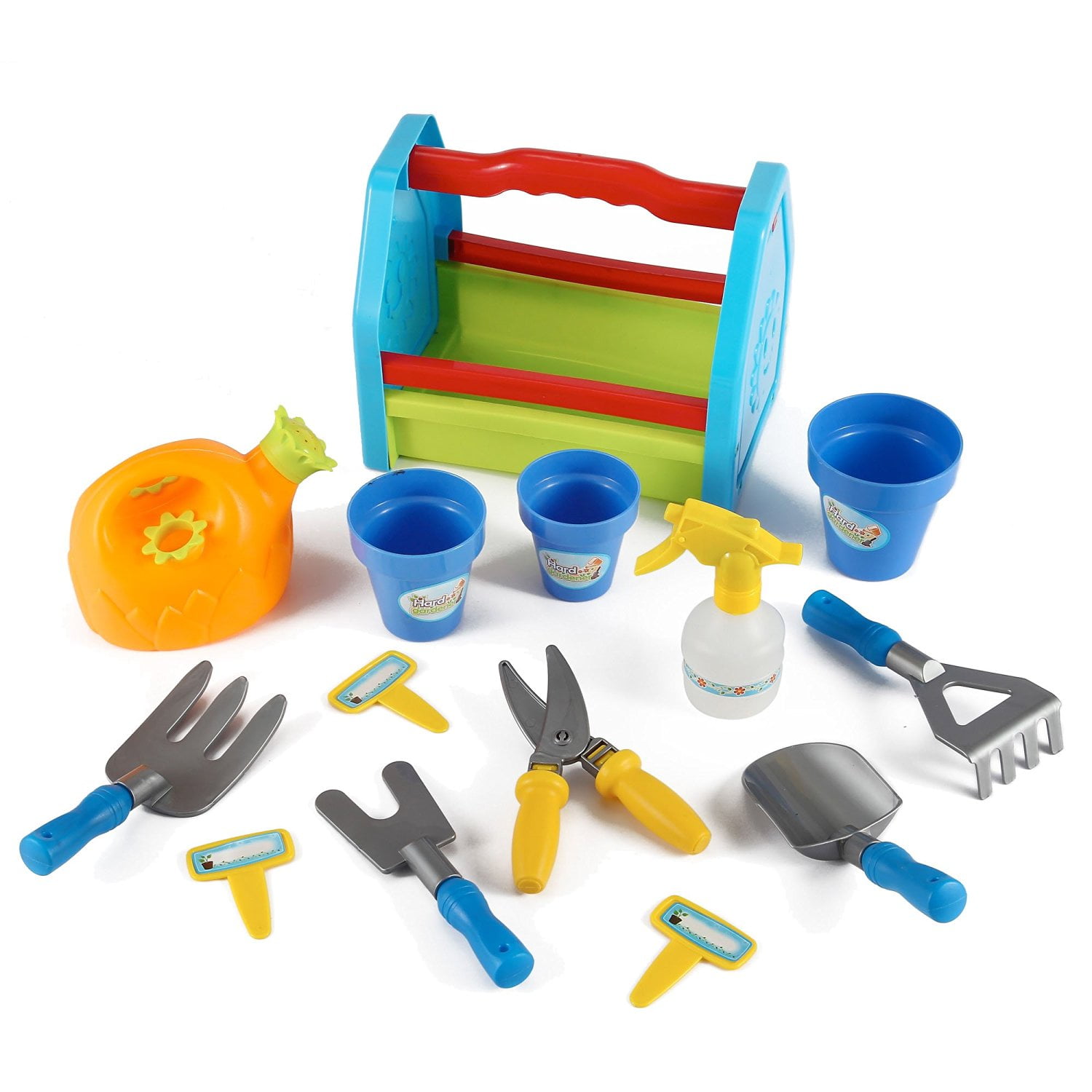 garden wagon and tools toy set