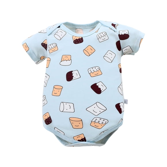 Akiihool Long Sleeve Newborn Onesies Baby-Boys Long-Sleeve Bodysuit Bodysuit (Sky Blue,9-12 Months)
