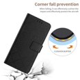 thumbnail image 5 of Funda abatible para Google Pixel 7 con correa de mano, cubierta magnética con relieve de diamantes, billetera de cuero sintético, ranura para tarjetas y soporte., 5 of 5