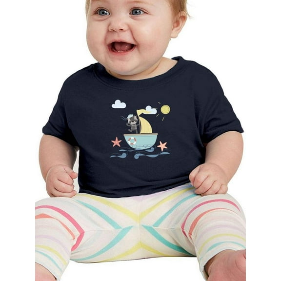 Cute Pirate Animal T-Shirt Infant -Image by Shutterstock,  12 Months