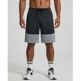 thumbnail image 2 of Real Essentials 5 Pack: Men's Mesh Athletic Basketball Shorts Quick Dry Activewear with Pockets, 2 of 6