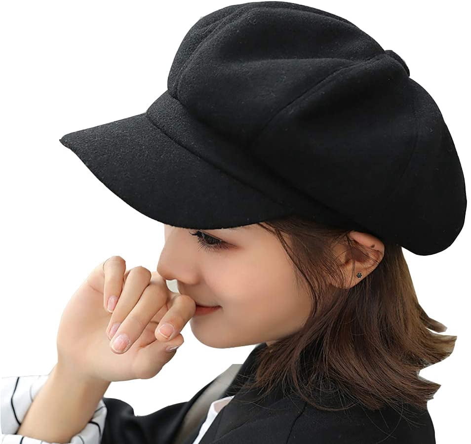 Women Winter Beret Baker Hat Newsboy 