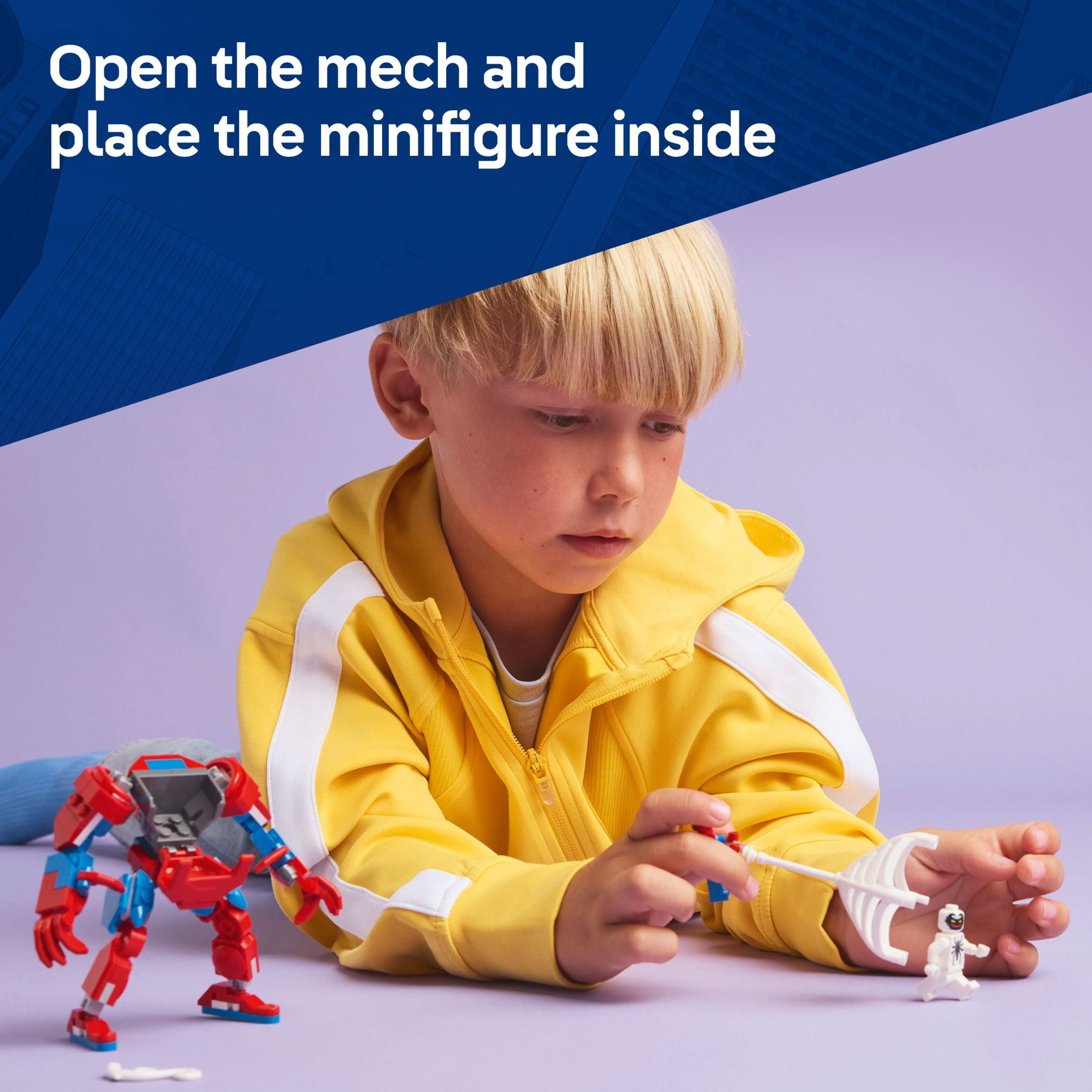 LEGO Marvel SpiderMan Mech vs. AntiVenom Building Toy Set  SpiderMan Toy for Kids, Boys and Girls, A(图5) LEGO Marvel SpiderMan Mech vs. AntiVenom Building Toy Set  SpiderMan Toy for Kids, Boys and Girls, A(图5)